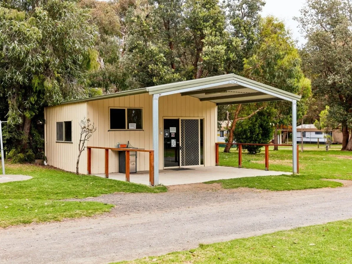 Camp kitchen BBQs laundry amenities