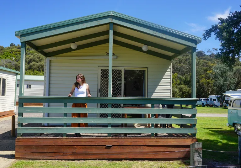 Balcony Bach View Cabin