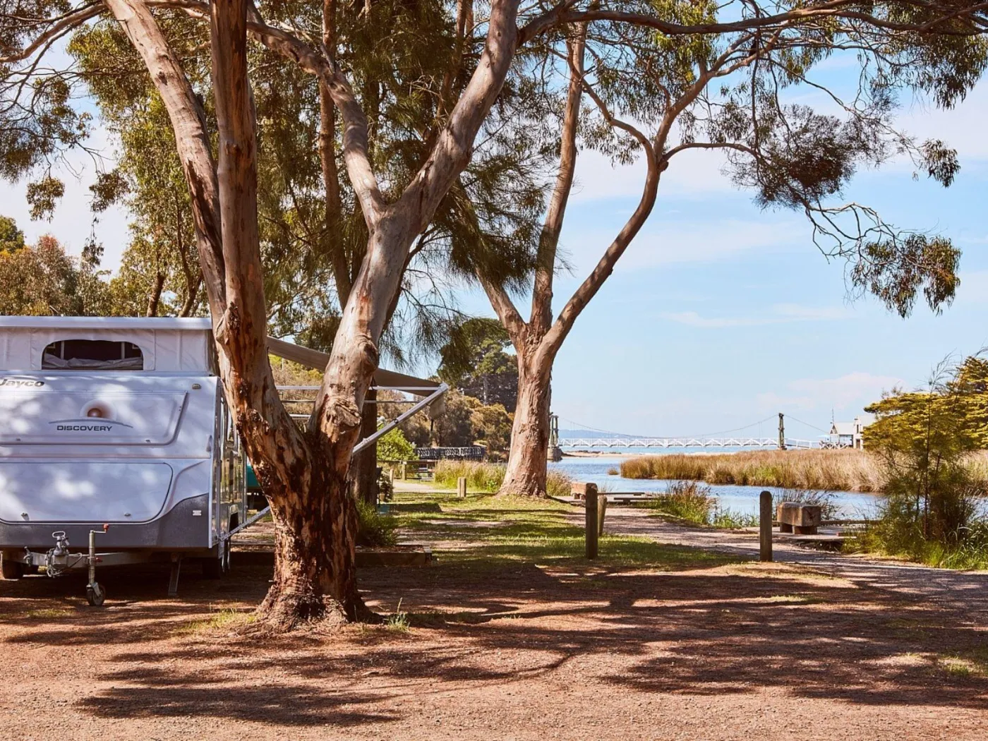 Camp right on the river