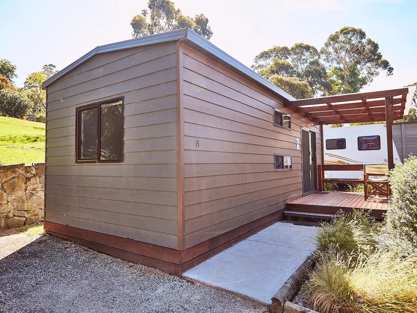 Cabin with deck