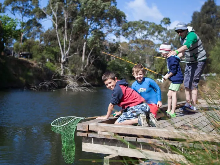 Fishing platforms along Erskine River