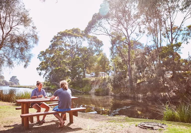 Picnic along the river