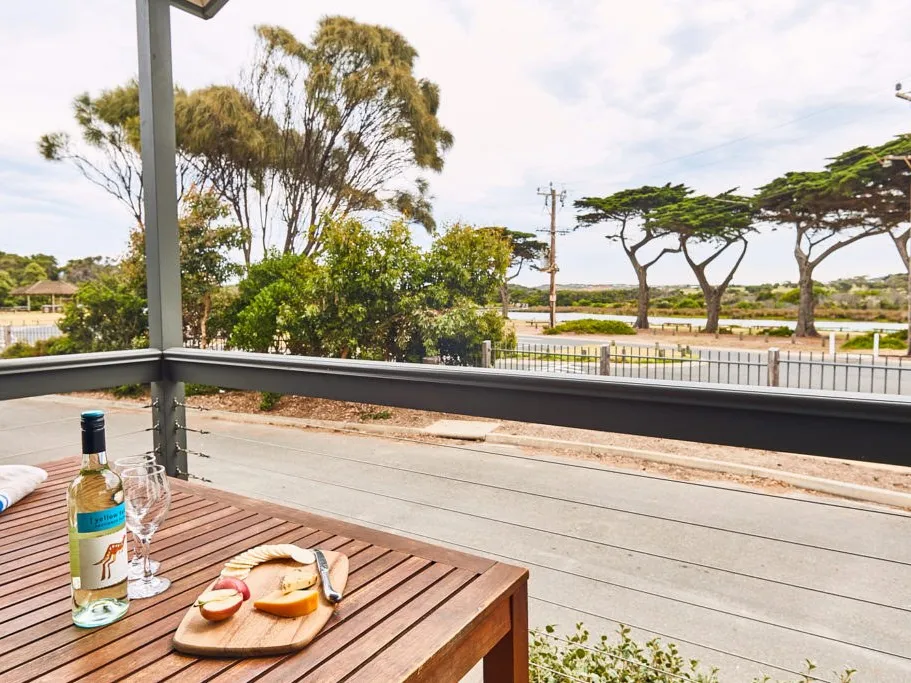 Deck with outdoor furniture